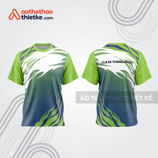 Mẫu thiết kế trang phục áo cổ tròn đua xe thăng bằng đẹp tba374