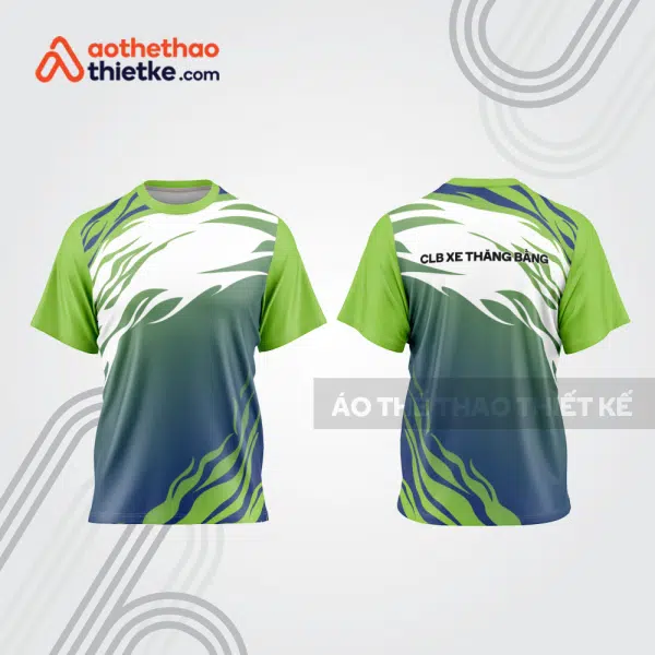 Mẫu thiết kế trang phục áo cổ tròn đua xe thăng bằng đẹp tba374