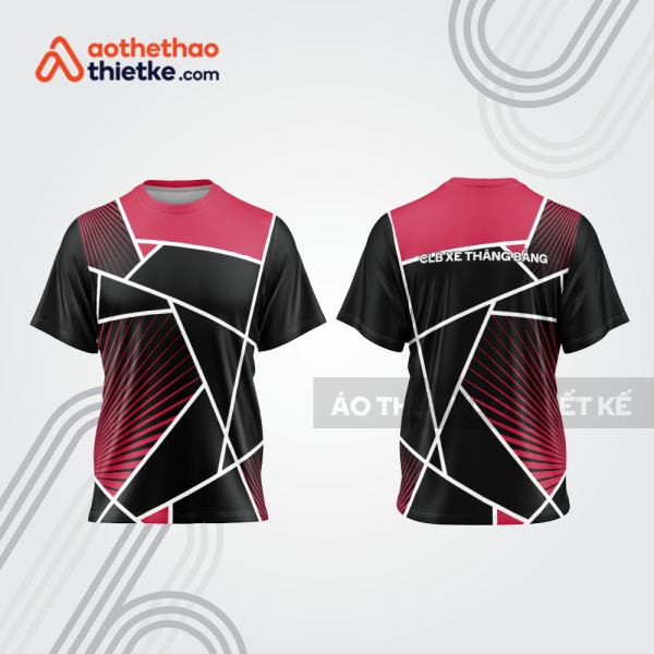 Mẫu thiết kế trang phục áo cổ tròn đua xe thăng bằng đẹp tba377