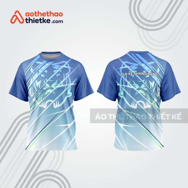 Mẫu thiết kế trang phục áo cổ tròn đua xe thăng bằng đẹp tba379