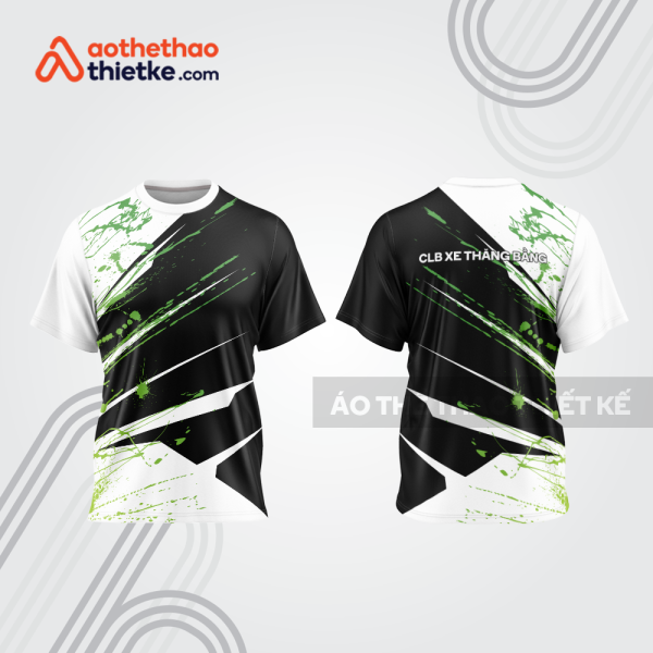 Mẫu thiết kế trang phục áo cổ tròn đua xe thăng bằng đẹp tba380