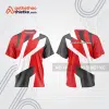Mẫu thiết kế trang phục áo cổ tròn đua xe thăng bằng đẹp tba381
