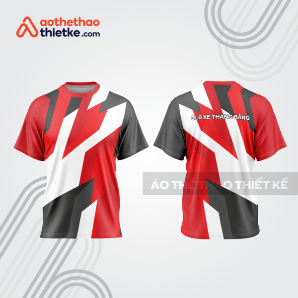 Mẫu thiết kế trang phục áo cổ tròn đua xe thăng bằng đẹp tba381