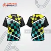 Mẫu thiết kế trang phục áo cổ tròn đua xe thăng bằng đẹp tba383