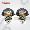 Mẫu thiết kế trang phục áo cổ tròn đua xe thăng bằng đẹp tba384