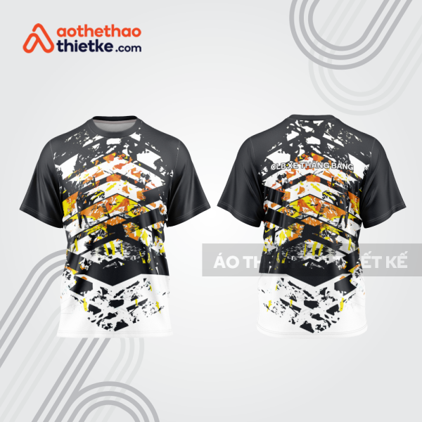 Mẫu thiết kế trang phục áo cổ tròn đua xe thăng bằng đẹp tba384