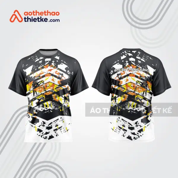 Mẫu thiết kế trang phục áo cổ tròn đua xe thăng bằng đẹp tba384
