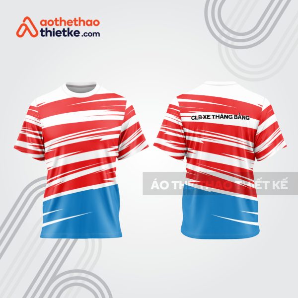 Mẫu thiết kế trang phục áo cổ tròn đua xe thăng bằng đẹp tba385