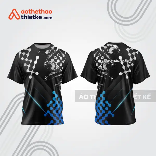 Mẫu thiết kế trang phục áo cổ tròn đua xe thăng bằng đẹp tba387