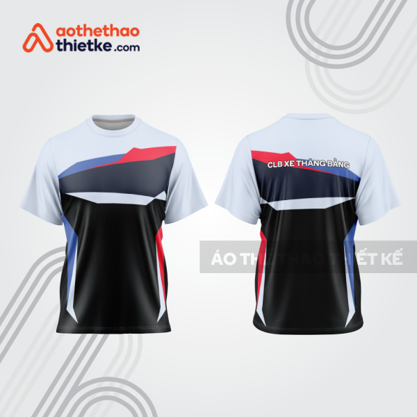 Mẫu thiết kế trang phục áo cổ tròn đua xe thăng bằng đẹp tba388