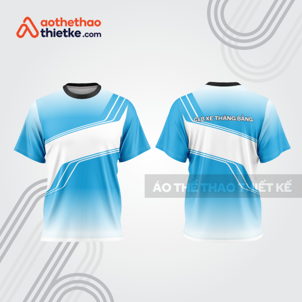 Mẫu thiết kế trang phục áo cổ tròn đua xe thăng bằng đẹp tba391