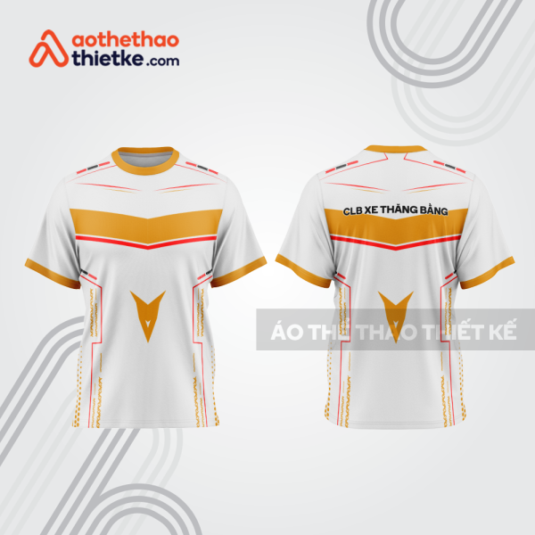 Mẫu thiết kế trang phục áo cổ tròn đua xe thăng bằng đẹp tba394