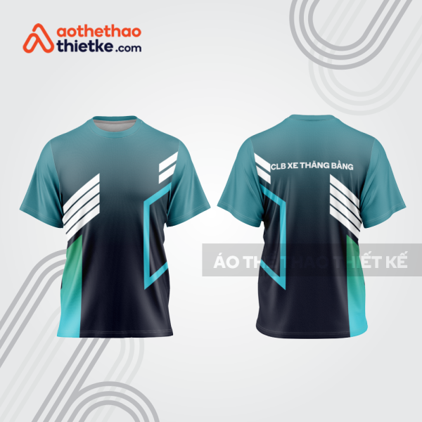 Mẫu thiết kế trang phục áo cổ tròn đua xe thăng bằng đẹp tba398