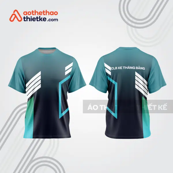 Mẫu thiết kế trang phục áo cổ tròn đua xe thăng bằng đẹp tba398