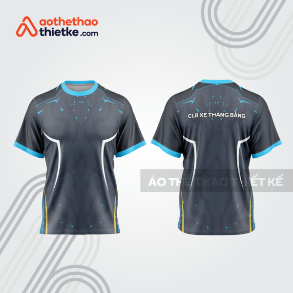 Mẫu thiết kế trang phục áo cổ tròn đua xe thăng bằng đẹp tba400