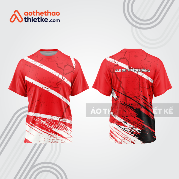 Mẫu thiết kế trang phục áo cổ tròn đua xe thăng bằng đẹp tba401