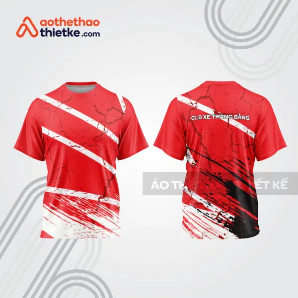 Mẫu thiết kế trang phục áo cổ tròn đua xe thăng bằng đẹp tba401