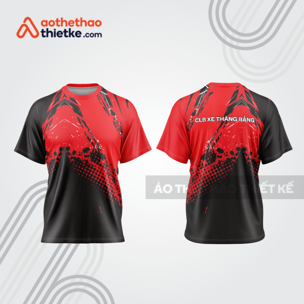 Mẫu thiết kế trang phục áo cổ tròn đua xe thăng bằng đẹp tba402