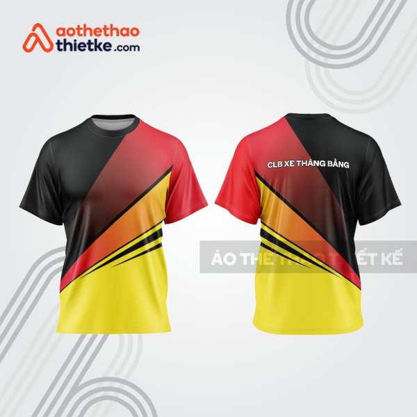 Mẫu thiết kế trang phục áo cổ tròn đua xe thăng bằng đẹp tba403