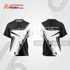 Mẫu thiết kế trang phục áo cổ tròn đua xe thăng bằng đẹp tba404