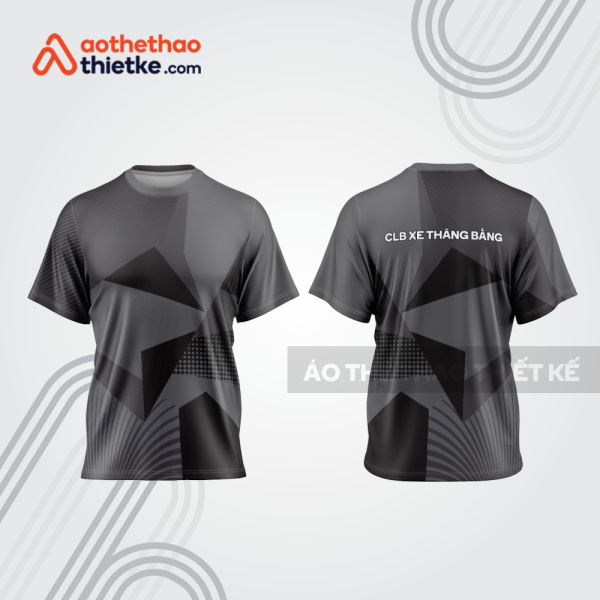 Mẫu thiết kế trang phục áo cổ tròn đua xe thăng bằng đẹp tba405