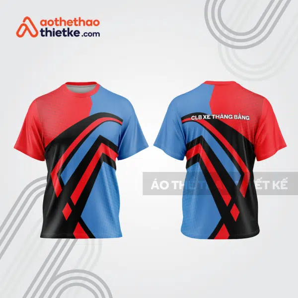 Mẫu thiết kế trang phục áo cổ tròn đua xe thăng bằng đẹp tba407
