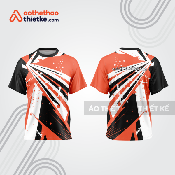 Mẫu thiết kế trang phục áo cổ tròn đua xe thăng bằng đẹp tba410