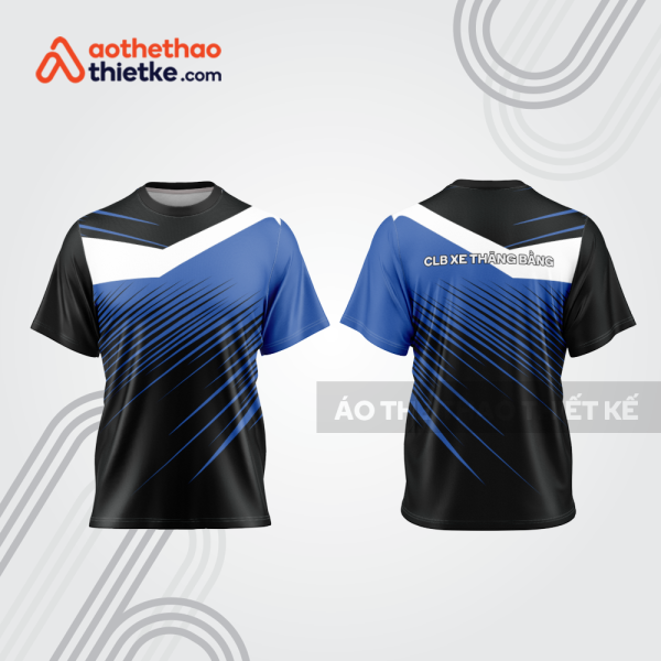 Mẫu thiết kế trang phục áo cổ tròn đua xe thăng bằng đẹp tba411