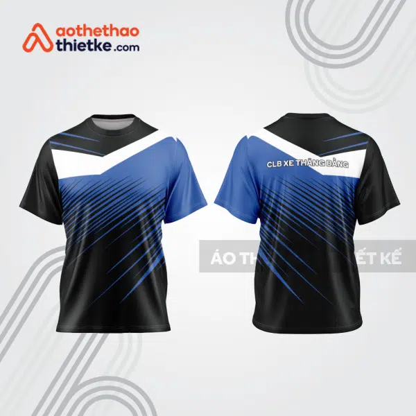 Mẫu thiết kế trang phục áo cổ tròn đua xe thăng bằng đẹp tba411