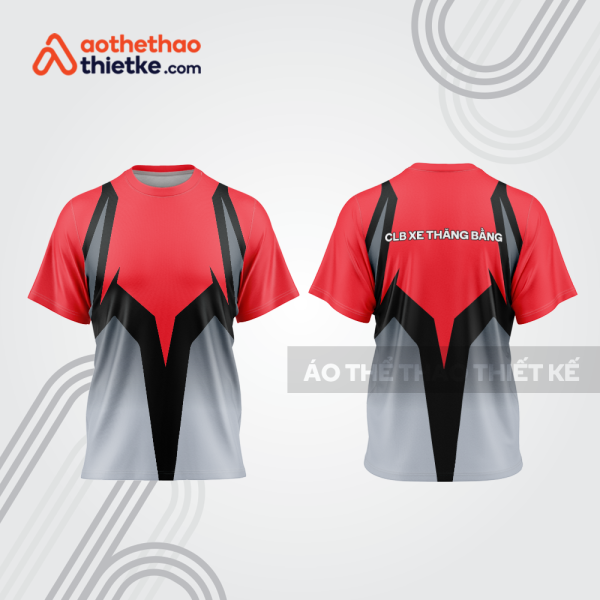 Mẫu thiết kế trang phục áo cổ tròn đua xe thăng bằng đẹp tba412