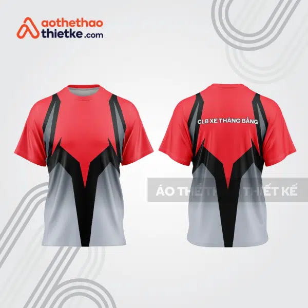 Mẫu thiết kế trang phục áo cổ tròn đua xe thăng bằng đẹp tba412