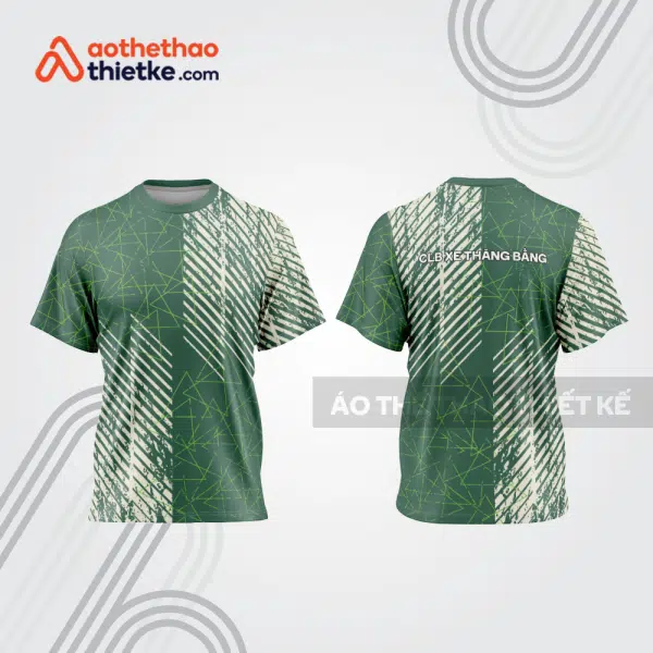 Mẫu thiết kế trang phục áo cổ tròn đua xe thăng bằng đẹp tba414