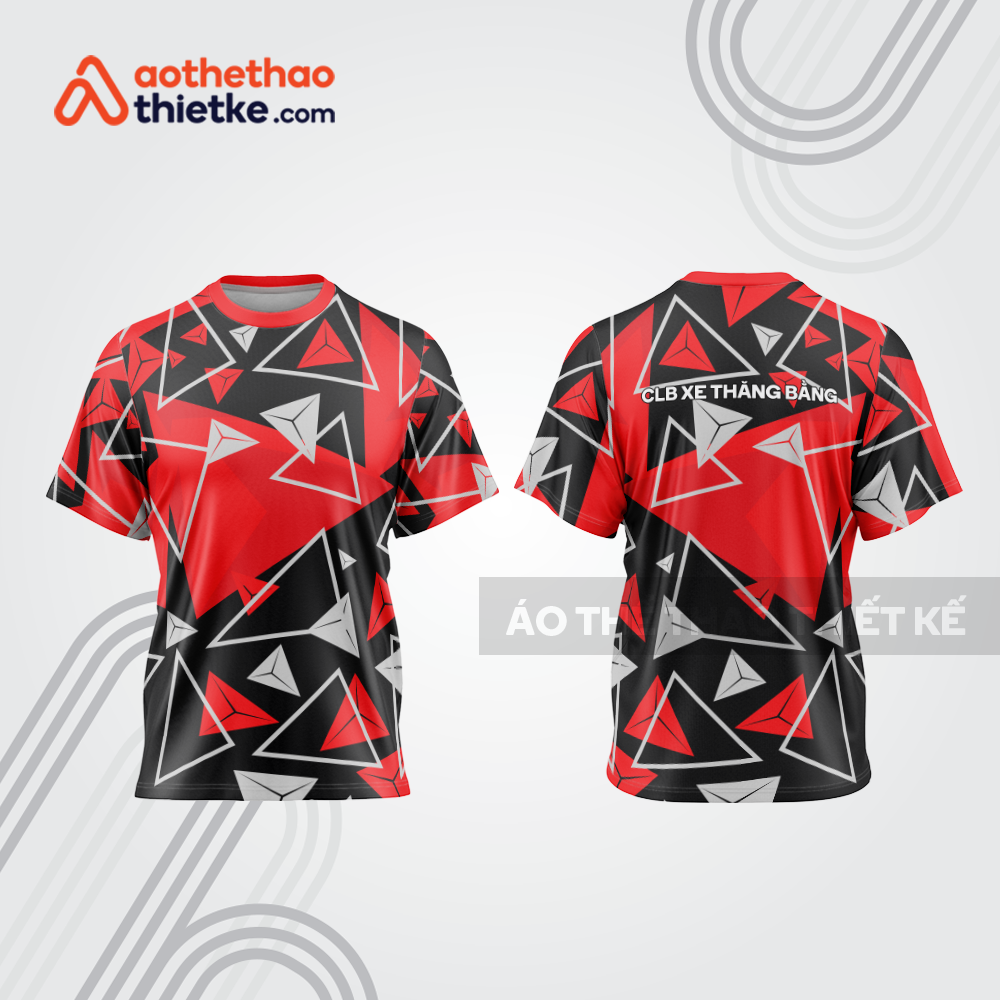 Mẫu thiết kế trang phục áo cổ tròn đua xe thăng bằng đẹp tba415