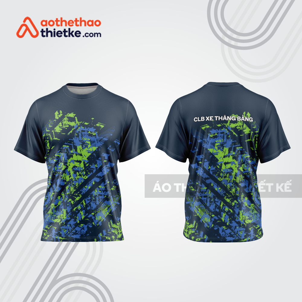 Mẫu thiết kế trang phục áo cổ tròn đua xe thăng bằng đẹp tba417