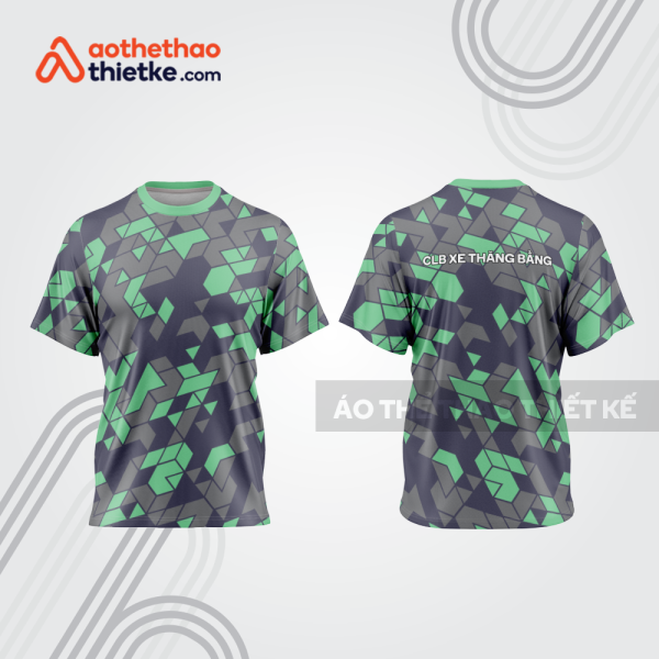 Mẫu thiết kế trang phục áo cổ tròn đua xe thăng bằng đẹp tba418