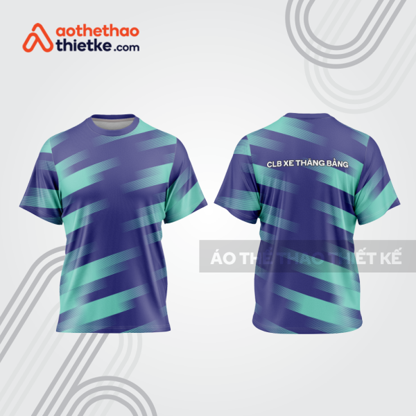 Mẫu thiết kế trang phục áo cổ tròn đua xe thăng bằng đẹp tba419