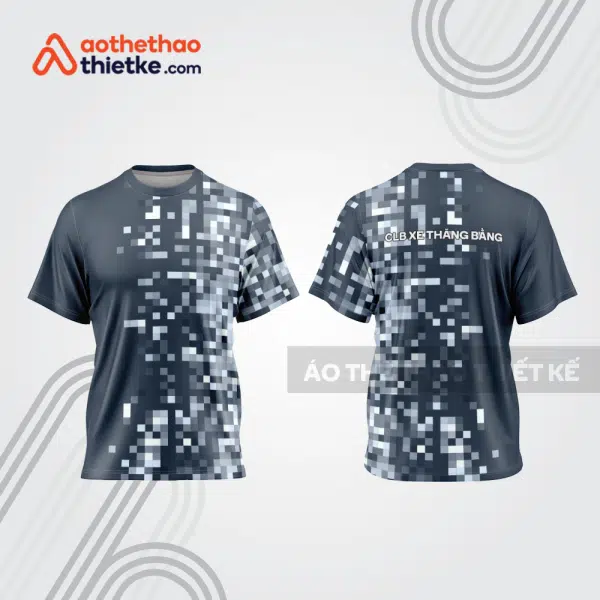 Mẫu thiết kế trang phục áo cổ tròn đua xe thăng bằng đẹp tba420