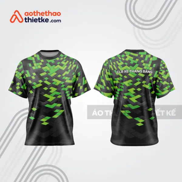 Mẫu thiết kế trang phục áo cổ tròn đua xe thăng bằng đẹp tba421