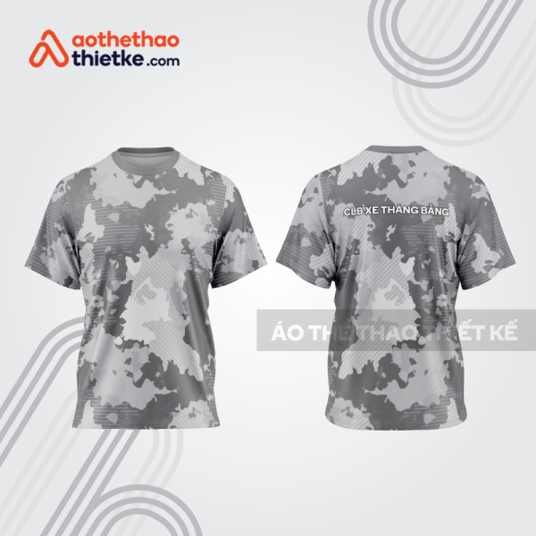 Mẫu thiết kế trang phục áo cổ tròn đua xe thăng bằng đẹp tba423