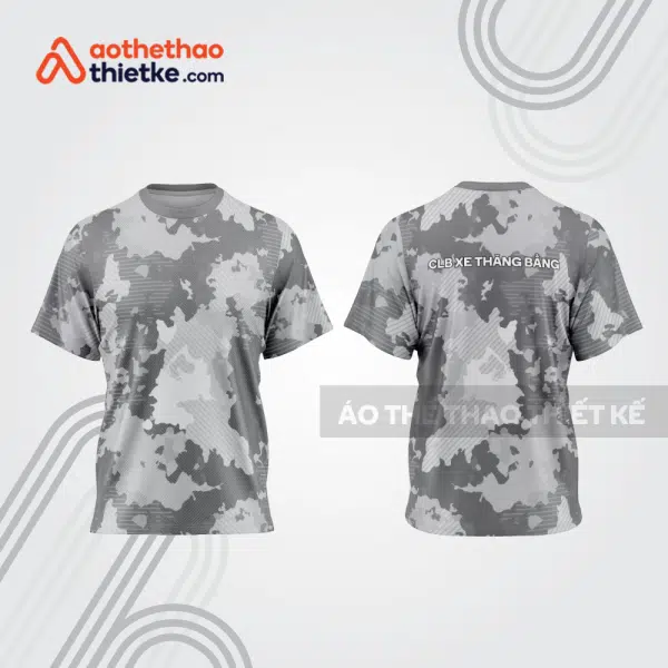 Mẫu thiết kế trang phục áo cổ tròn đua xe thăng bằng đẹp tba423