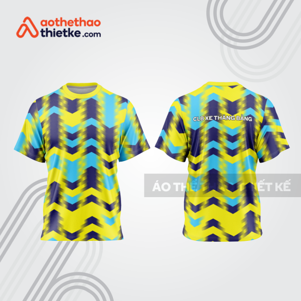 Mẫu thiết kế trang phục áo cổ tròn đua xe thăng bằng đẹp tba424