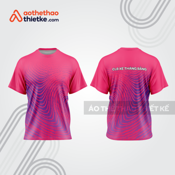 Mẫu thiết kế trang phục áo cổ tròn đua xe thăng bằng đẹp tba425