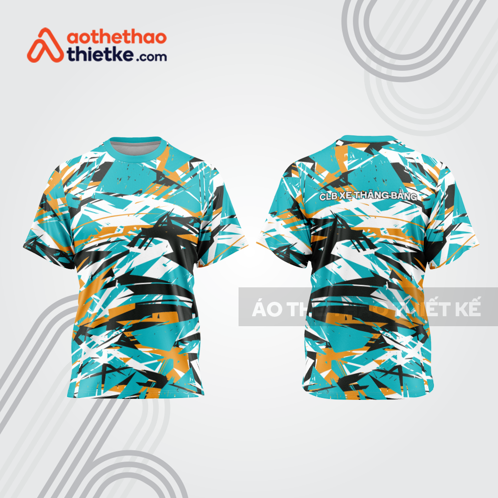 Mẫu thiết kế trang phục áo cổ tròn đua xe thăng bằng đẹp tba426