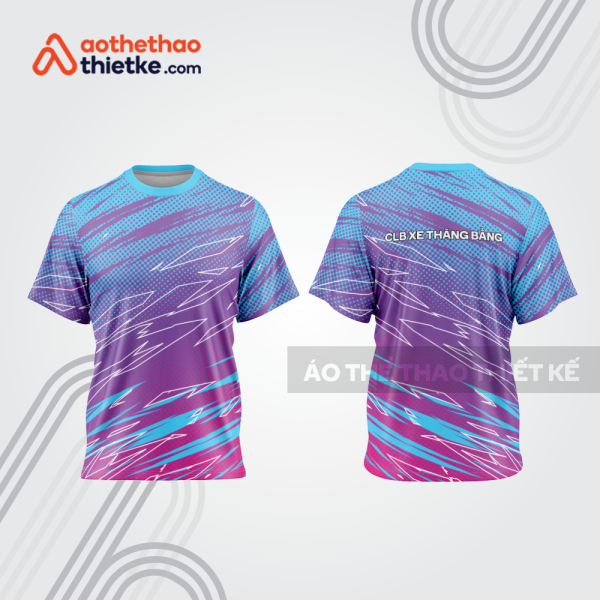 Mẫu thiết kế trang phục áo cổ tròn đua xe thăng bằng đẹp tba427