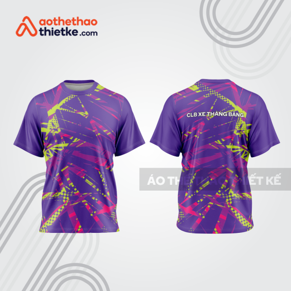 Mẫu thiết kế trang phục áo cổ tròn đua xe thăng bằng đẹp tba428