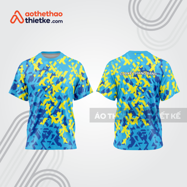 Mẫu thiết kế trang phục áo cổ tròn đua xe thăng bằng đẹp tba429