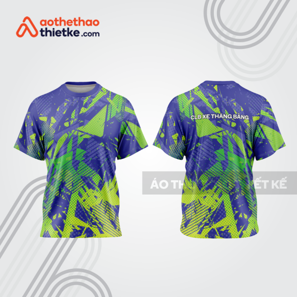 Mẫu thiết kế trang phục áo cổ tròn đua xe thăng bằng đẹp tba430