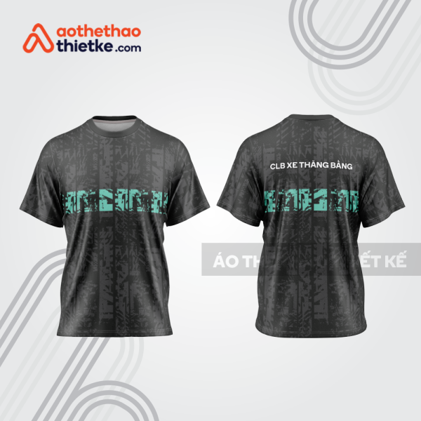 Mẫu thiết kế trang phục áo cổ tròn đua xe thăng bằng đẹp tba432