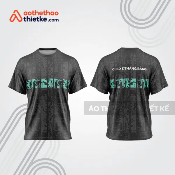 Mẫu thiết kế trang phục áo cổ tròn đua xe thăng bằng đẹp tba432