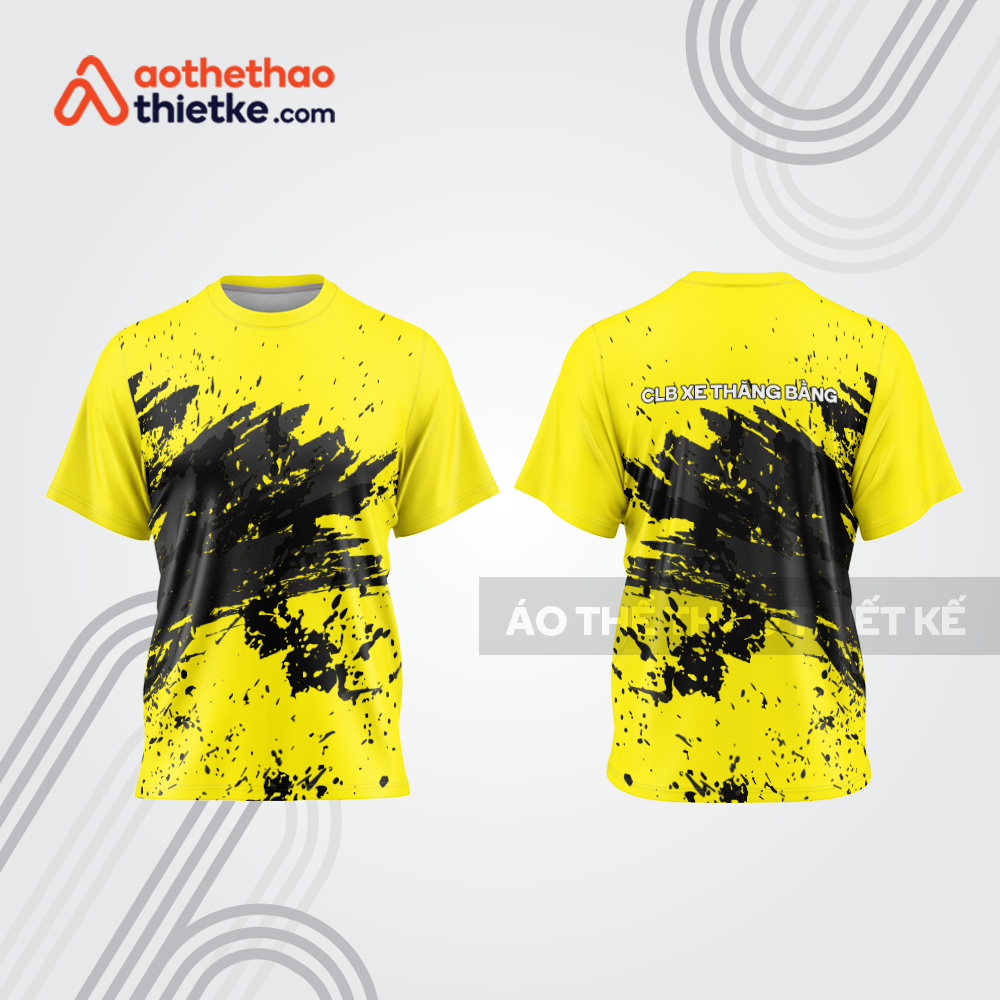 Mẫu thiết kế trang phục áo cổ tròn đua xe thăng bằng đẹp tba435